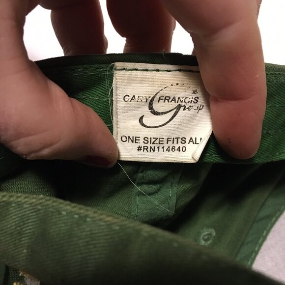 John Deere Trucker Cap Hat Hargrove Crop Insurance Adjustable Green Classic Logo - Picture 7 of 9